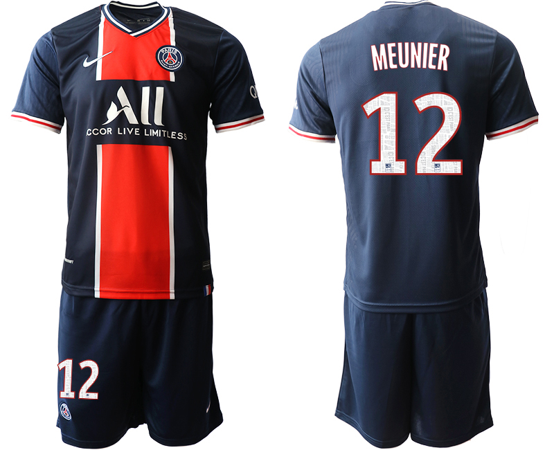 Men 2020-2021 club Paris St German home #12 blue Soccer Jerseys1->paris st german jersey->Soccer Club Jersey